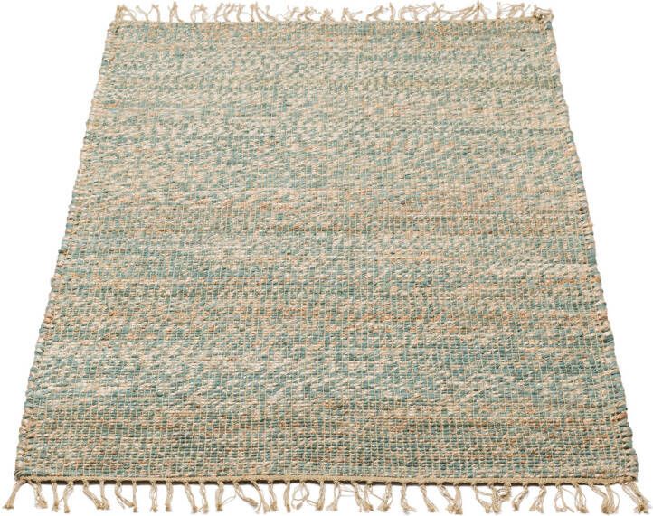 Kidsdepot Kleed 90 x 180 cm Jute Blauw