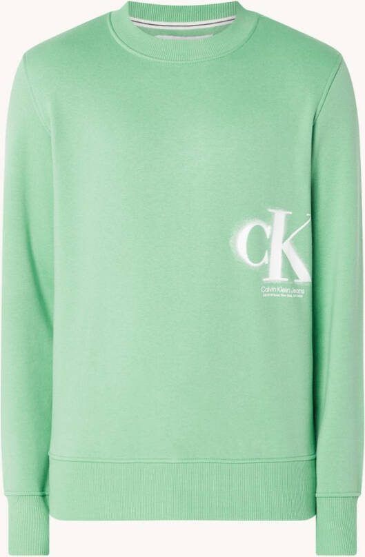 Calvin Klein Sweater met logo en ronde hals