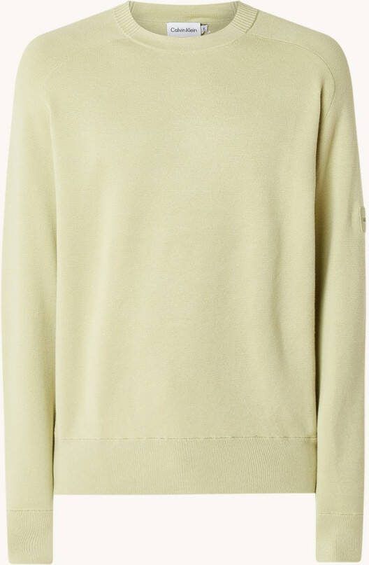 Calvin Klein Sweater met ronde hals en logo
