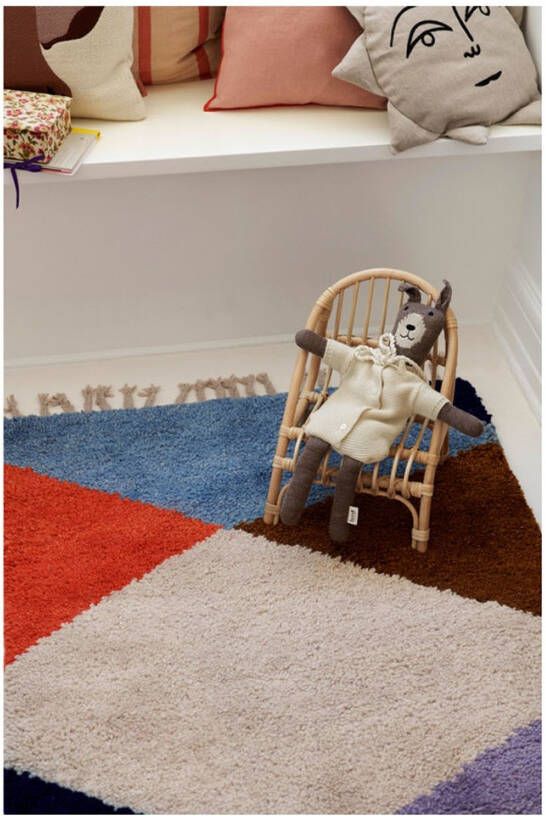 ferm LIVING Harlequin knotted vloerkleed 100 x 165 cm