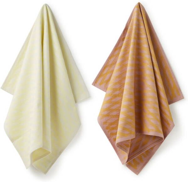 Hay No 1 Marker Diamond theedoek 52 x 75 cm set van 2