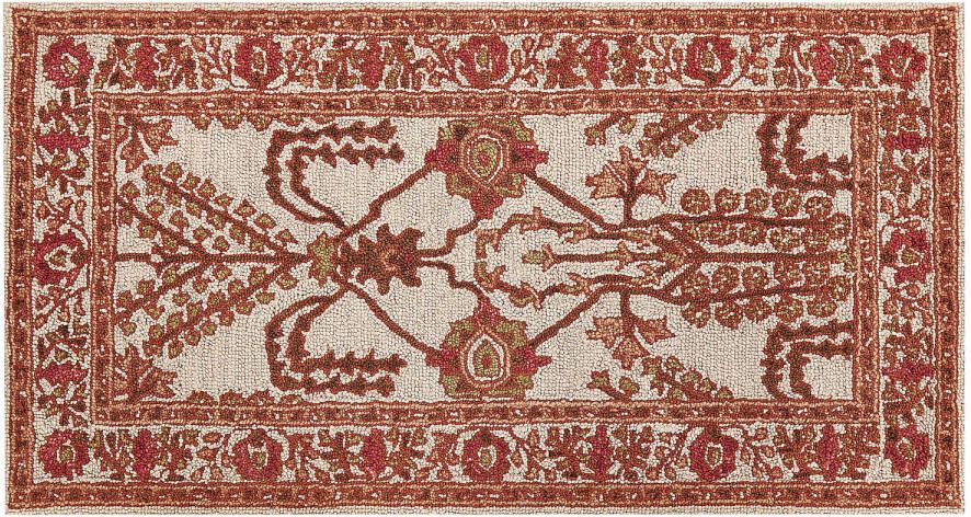 Beliani Adilcevaz Gevlochten beige wol