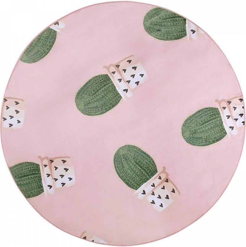 Beliani Eldivan Kindervloerkleed roze polyester