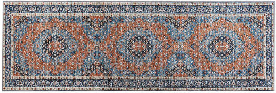 Beliani Midalam Loper blauw polyester