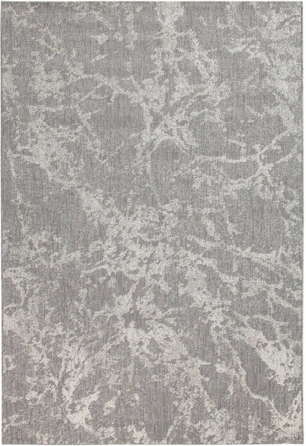 bonprix Binnen en buitenkleed met marmerpatroon