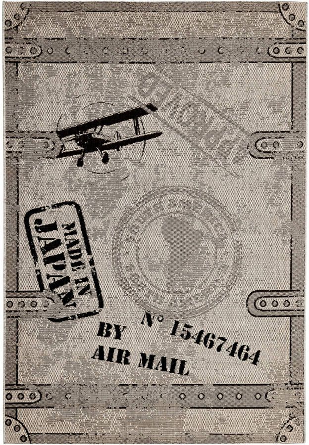 bonprix Glad geweven binnen en buitenkleed in retrostijl