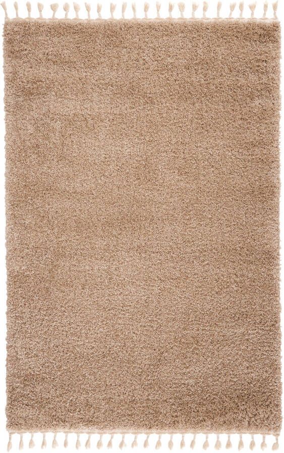 bonprix Hoogpolig vloerkleed met franjes