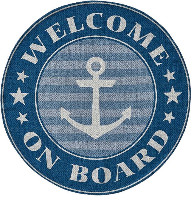 bonprix Rond binnen en buitenkleed met anker