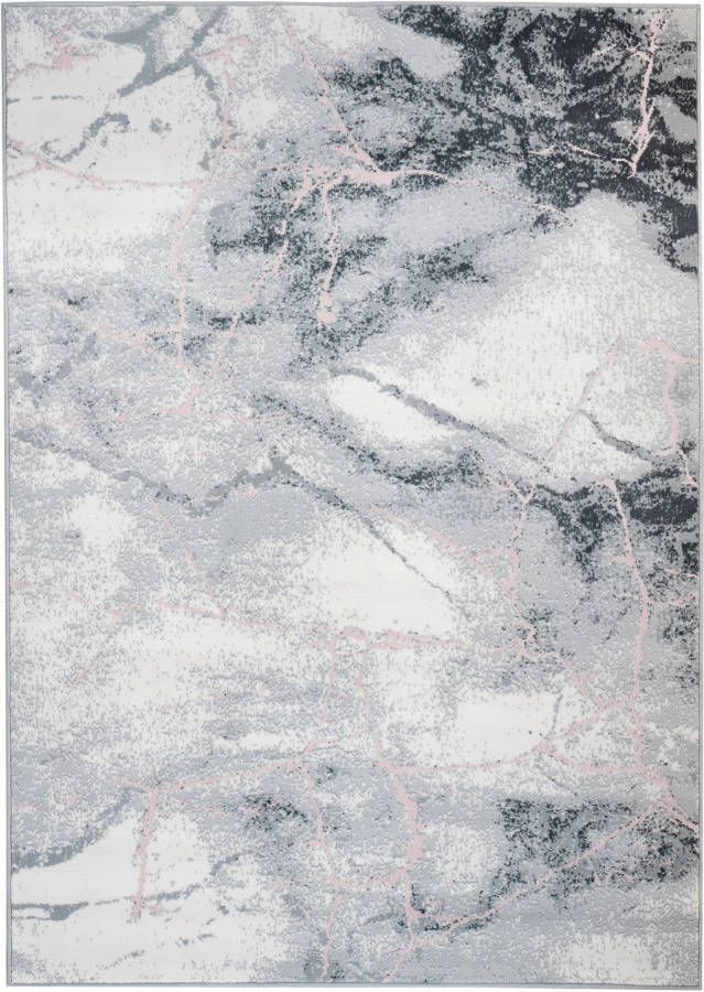 bonprix Vloerkleed met gemarmerd patroon
