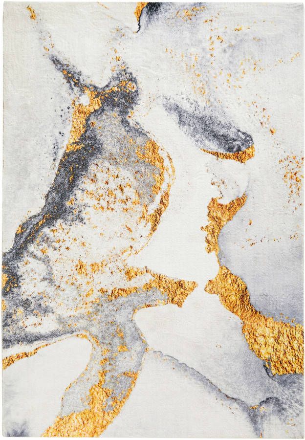 bonprix Vloerkleed met gouden print