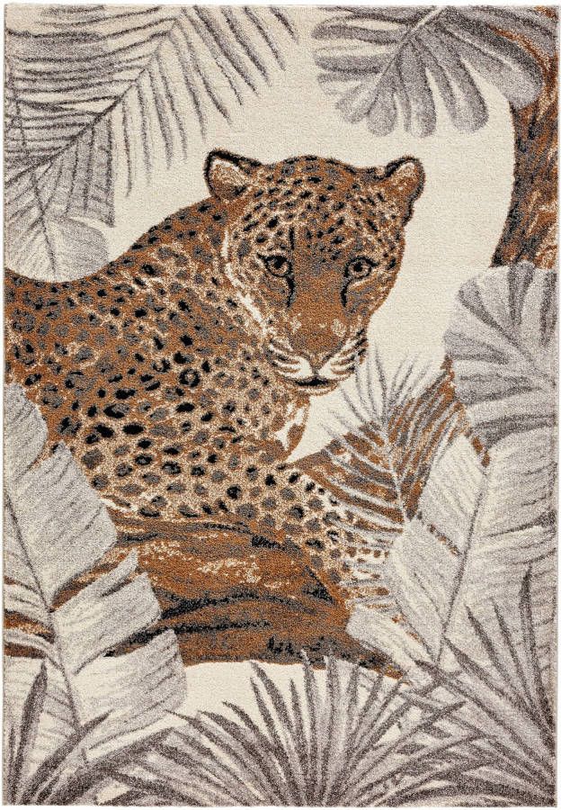 bonprix Vloerkleed met groot luipaard