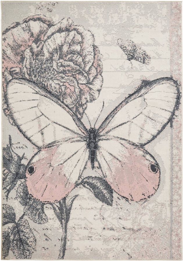 bonprix Vloerkleed met grote vlinder