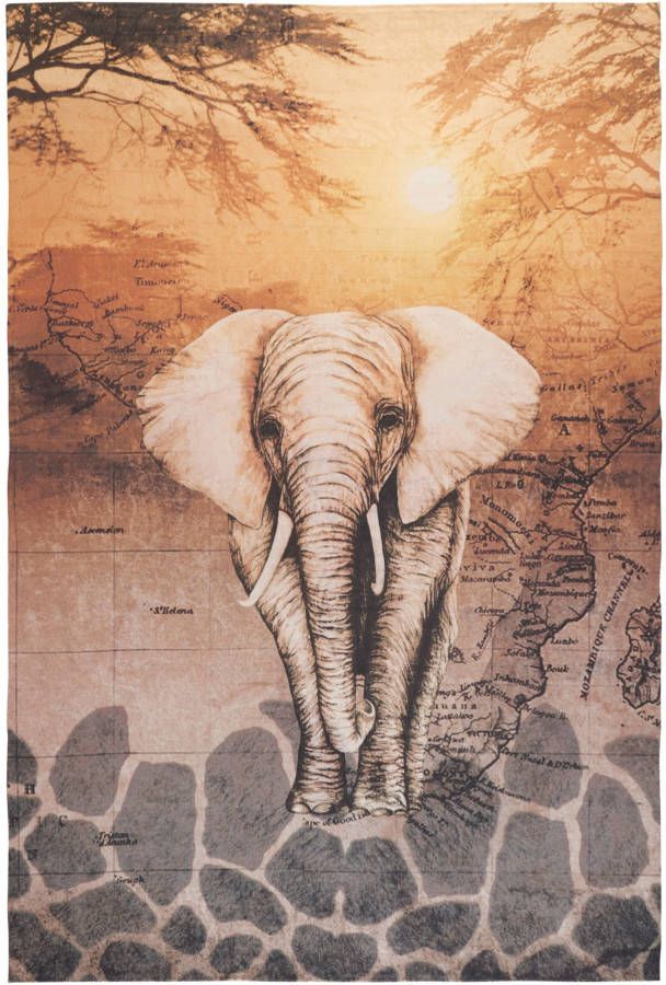 bpc living bonprix collection Vloerkleed met olifant