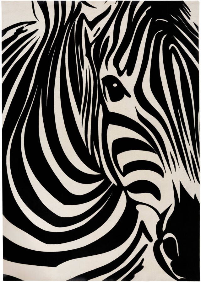 bonprix Wasbaar vloerkleed met zebra