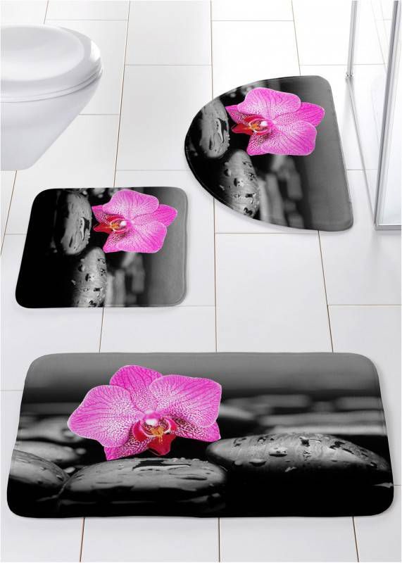 bpc living bonprix collection Badmat met memory foam, grijs/pink