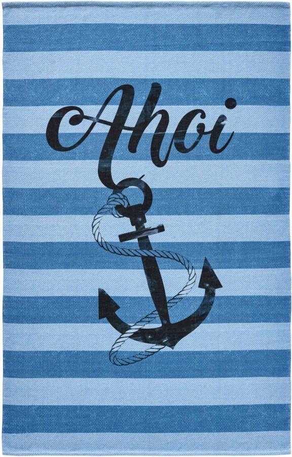 bonprix Binnen en buitenkleed met anker