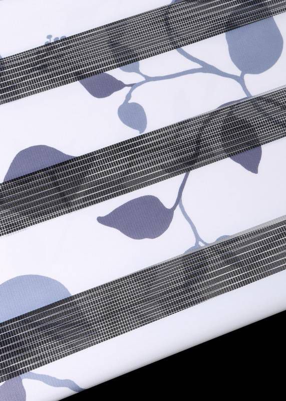 bpc living bonprix collection Duo rolgordijn met ranken, grijs, 100% polyester