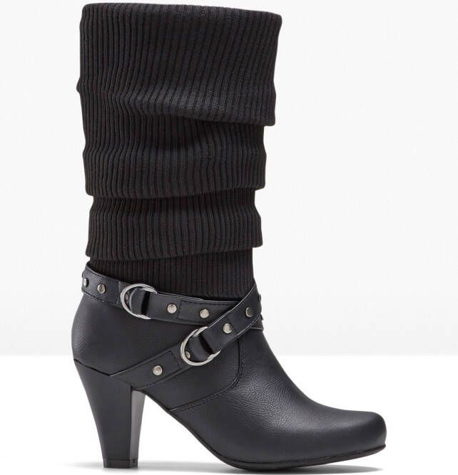 bpc bonprix collection Laarzen, zwart, imitatieleer