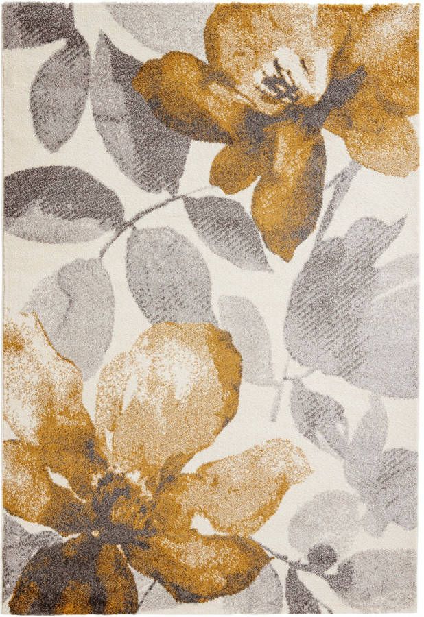 bonprix Vloerkleed met grote bloemen