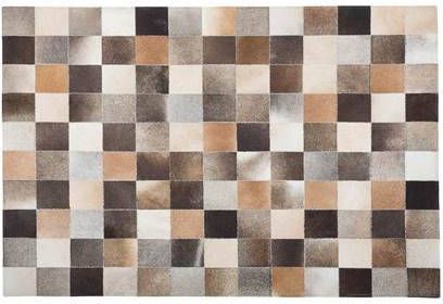 Beliani Soke Patchwork bruin koeienhuid Leer