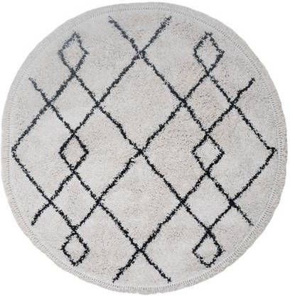 Home67 Vloerkleed Medina Cream Rond ø120 cm