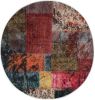 VIDAXL Vloerkleed wasbaar anti slip patchwork &#xF8, 120 cm meerkleurig online kopen