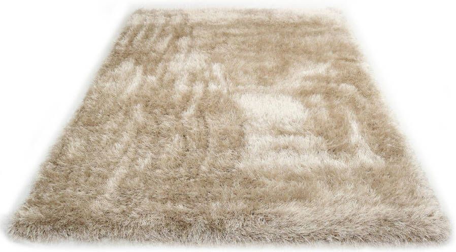merinos Hoogpolig vloerkleed Glossy 411 bijzonder zacht door microvezel, woonkamer
