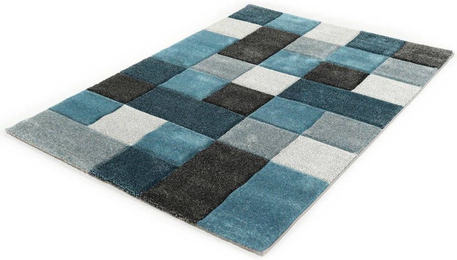 merinos Vloerkleed DRONNE met de hand gesneden reliëfpatroon, woonkamer