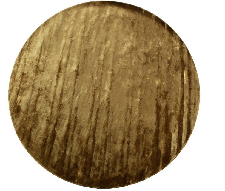 BePureHome Rond Vloerkleed 'Ravel' Ø250cm, kleur Honing Geel