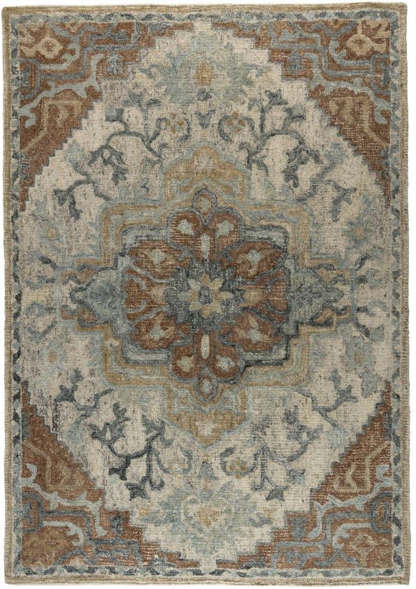 Dutchbone Vloerkleed 'Amori' 160 x 230cm, kleur Blauw