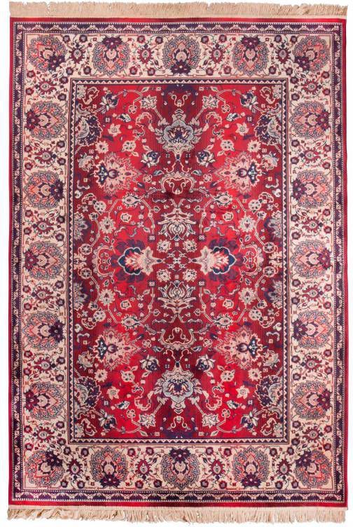 Dutchbone Vloerkleed 'Bid' 170 x 240cm, kleur Old Red
