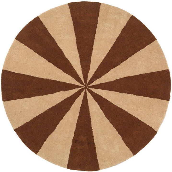 Ferm Living Arch Vloerkleed Small Dark Brick/Off White