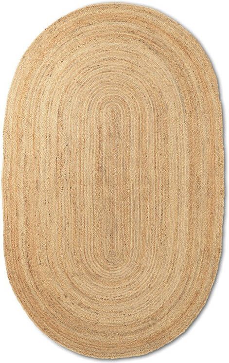 Ferm Living Eternal Jute Vloerkleed Ovaal Naturel/140 x 200 cm.