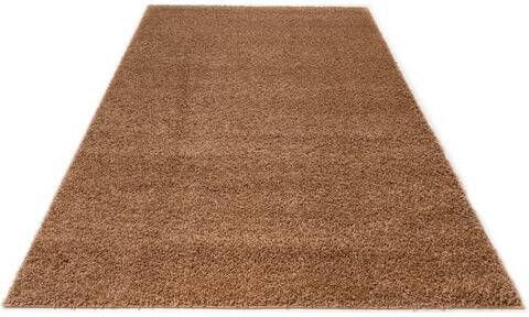 Bruno Banani Hoogpolig vloerkleed Shaggy Soft geweven, unikleurig, bijzonder zacht, woonkamer