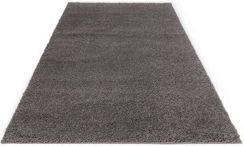 Bruno Banani Hoogpolig vloerkleed Shaggy Soft geweven, unikleurig, bijzonder zacht, woonkamer
