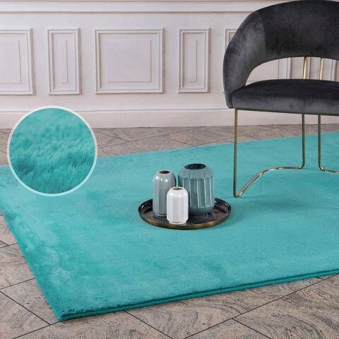 Carpet City Hoogpolig vloerkleed TOPIA400 bijzonder zacht door polyester, unikleurig, ideaal voor woonkamer & slaapkamer