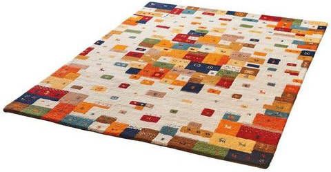 Dekowe Wollen kleed Elodie zuivere wol, oriënt look, gabbeh design, ideaal in de woonkamer & slaapkamer