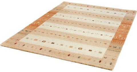 Dekowe Wollen kleed Samia zuivere wol, gabbeh design, met de hand geknoopt, met randdessin, ideaal voor woonkamer & slaapkamer