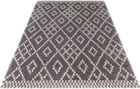 HANSE Home Hoogpolig vloerkleed Chess Grafisch design, zachte, dichte pool, woonkamer, slaapkamer, werkkamer, robuust, onderhoudsarm