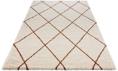 HANSE Home Hoogpolig vloerkleed Feel Ruiten design, Scandi look, bijzonder zacht door microvezel, woonkamer, slaapkamer, robuust, gemakkelijk in onderhoud