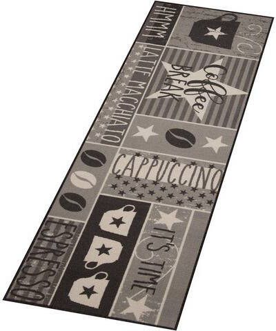 HANSE Home Keukenloper Coffee Break Korte pool, koffie design, afgehecht, tapijtloper, keuken, robuust, gemakkelijk in onderhoud, coffee, opschrift, antislip, koffie