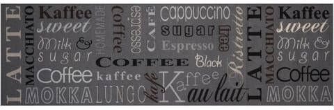 HANSE Home Keukenloper Coffee Choice Korte pool, antislip, tapijtloper, wasbaar, koffie design, slijtvast, gemakkelijk in onderhoud, keuken, opschrift