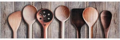HANSE Home Keukenloper Cooking Spoons Korte pool, antislip, tapijtloper, pollepel, wasbaar, slijtvast, gemakkelijk in onderhoud, keuken, afgehecht
