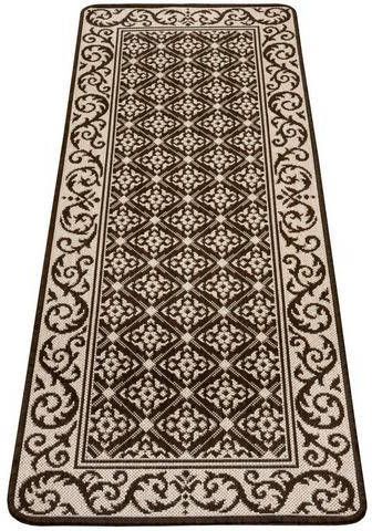 HANSE Home Loper ROMB Platweefsel, antisliprug van TPA, modern design, slijtvast, gemakkelijk in onderhoud, afgehecht, wasbaar op 30 °C