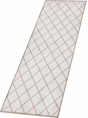 HANSE Home Loper Scale Geschikt voor binnen en buiten, ruitendesign, robuust, gemakkelijk in onderhoud, wasbaar, antislip, balkon, ingang