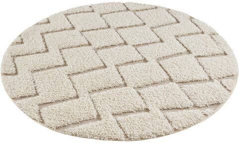 HANSE Home Vloerkleed Dades Vintage vloerkleed, zigzag dessin geschikt voor binnen en buiten, reliëfstructuur, woonkamer, balkon, robuust, gemakkelijk in onderhoud