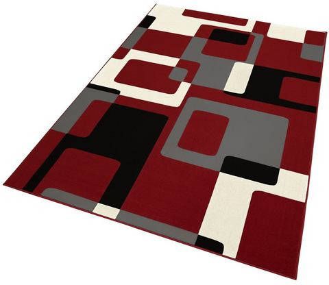 HANSE Home Vloerkleed Retro Korte pool, grafisch dessin, afgehecht, woonkamer, slaapkamer, werkkamer, robuust, gemakkelijk in onderhoud