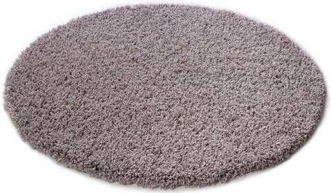 Home affaire Hoogpolig vloerkleed Viva vloerkleed rond geweven, woonkamer