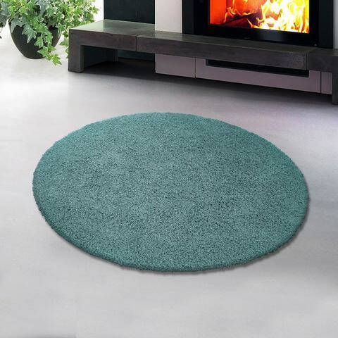 Home affaire Hoogpolig vloerkleed Viva vloerkleed rond geweven, woonkamer