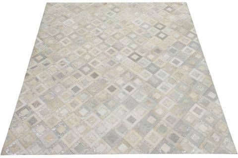 Home affaire Leren vloerkleed Arno elk kleed is uniek, woonkamer